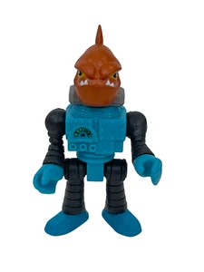 Imaginext Black & Blue Fish Robot Head Figure - Picture 1 of 1