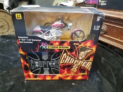 2004 Funline West Coast Choppers 1/18 RC Sturgis Special Jesse James JJ04-18-16  - Image 1 of 4
