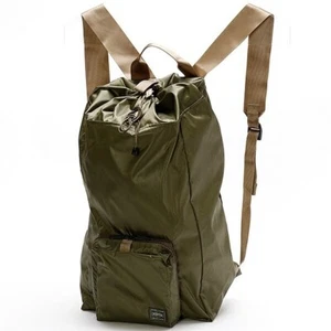 YOSHIDA PORTER SNACK PACK SAC À DOS EMBALLABLE 609-18100 Olivedrab NEUF du Japon - Photo 1/11