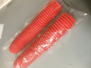 Fly Racing Fork Boots Replacement Honda Red CR125 CR250 XR650L XR650R Pair - Picture 1 of 3