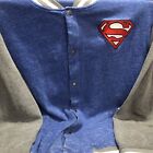Dc Superman Letterman Snap Button Up Jacket