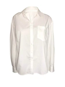 Wholesale Lot of 12 White Women's Long Sleeve Button-Down Shirt Soft Cotton NWT - Picture 1 of 5