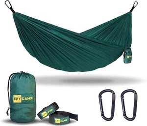 Camping Hammock Up to 500lbs Portable Lightweight Heavy Duty Outdoor - Picture 1 of 9