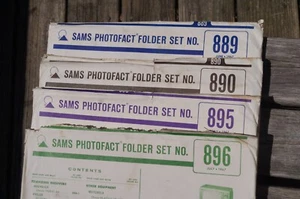 4 SAMS Photofacts Ordner # 885, 890, 895, 896 SCHEMATICS, TV, Radio, Verstärker, Band - Bild 1 von 5