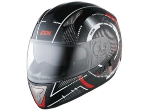 iXS Integralhelm HX 1000 Tron | Schwarz-Rot| Motorradhelm aus Polycarbonat - Picture 1 of 4