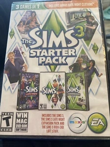 The Sims 3 Starter Pack PC DVD-ROM Game Late Night Expansion Used - Picture 1 of 5