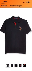 US Polo Assn Kurzarm Herren Poloshirt XXL schwarz - Bild 1 von 5