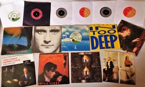 VINYL 45's LOT Kate Bush Genesis Phil Collins Rock Prog Pop 7" Single Records - Picture 1 of 5