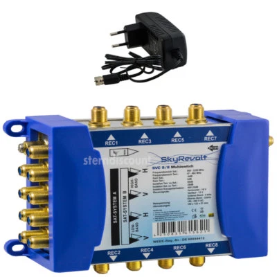 Multischalter 9-8 Multiswitch Verteiler für 2 SAT-Position bis 8 Teilnehmer SKYR - Bild 1 von 3