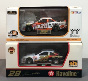 2 REVELL 1:43 Diecast #28 HAVOLINE THUNDERBIRD / #20 PONTIAC HOME DEPOT STEWART - Picture 1 of 24