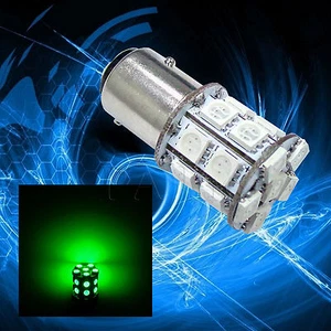 2x P21/5W BAY15D VERDE 20 Alto Brillo 5050 SMD Luz Indicadora de Dirección LED - Imagen 1 de 8
