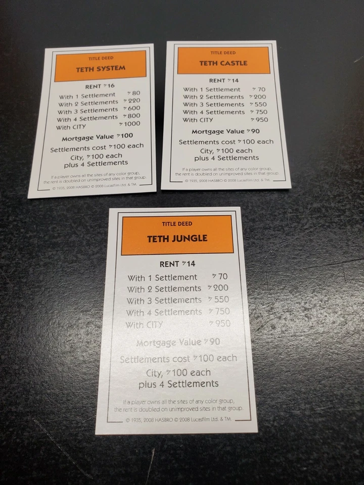 Hasbro Parker Brothers Монополия Звездные войны Войны клонов запасные части - Изображение 1 из 1