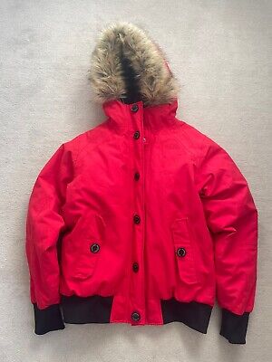North Face Womens  Down  Jacket  Red Large