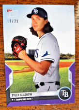 2022 Topps Now Road To Opening Day /25 Tyler Glasnow #OD-56 TB Rays Purple