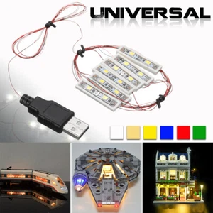 Universal DIY LED Licht Beleuchtung Set Für Lego MOC Spielzeug USB Port Lighting - Bild 1 von 14