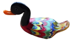 Fitz and Floyd Chauncy Ente Glasfigur Glas Menagerie Limited Edition 3" - Bild 1 von 4