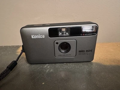 Konica Big Mini BM-201 35mm Point & Shoot Film Camera Gray Not Tested - Image 1 of 4