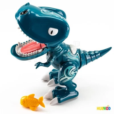 Spin Master Zoomer Chomplingz Hydro Interactive Chomping Dinosaur Dino with Fish - Image 1 of 4