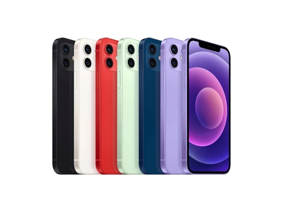 Apple iPhone 12 - 64 128 256 GB - Schwarz Weiß Blau Rot Grün Violett - SEHR GUT - Bild 1 von 2