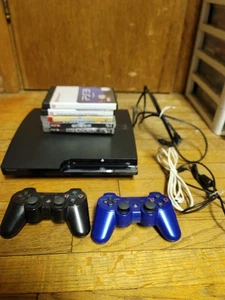Consola delgada Sony PlayStation 3 PS3 160 GB CECH-2501A paquete controlador juegos - Imagen 1 de 17