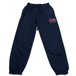 Crooks & Castles Herren Jogginghose Sweatpants Rot Logo Gr. Small Schwarz Tapered Leg - Bild 1 von 10