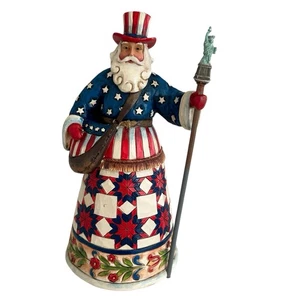 Jim Shore Perfectamente Festivo en los Cincuenta Estados American Patrio Santa 2012 - Imagen 1 de 13