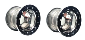 Banshee 350 Warrior Rear Wheels Beadlock 9x8 3+5 4/115 Alba Racing PB - Picture 1 of 6