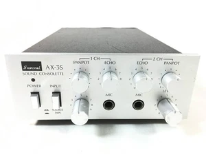 SANSUI AX-3S Sound Consolette microphone mixer with 2 microphone inputs tested - Picture 1 of 10