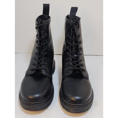 Botas de Combate Negras Gruesas Plataforma Con Cordones Botines para Mujer Talla 7 Foto 1 de 4