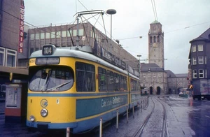 Originaldia Straßenbahn Essen Wagen 1636, 27.11.1983 - Picture 1 of 1