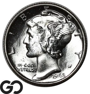 1942 Mercury Dime - Picture 1 of 3