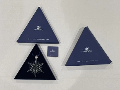 Swarovski 2005 Christmas Star Snowflake Retired 6805202 Box & COA - Image 1 of 4