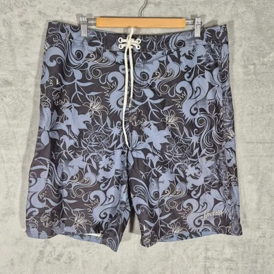 Speedo Board Shorts Mens Adult Size 38 Multicolored vintage print Unique Aussie - image 1 of 4