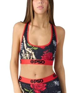 PSD Women Sports Bra Wishful Thinking - Racerback, Breathable Microfiber Fabric - Picture 1 of 7