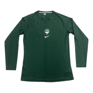 Colorado Rockies Shirt Mens Large Green MLB Baseball Nike Dri Fit LS Hampson #1 - Picture 1 of 7
