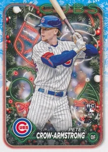 2024 Topps Holiday #H136 PETE CROW-ARMSTRONG - RC Rookie Card - Chicago Cubs - Bild 1 von 1