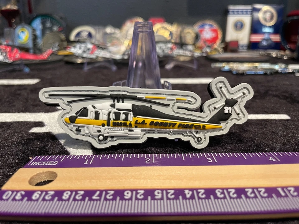Los Angeles County Fire helicopter firehawk patch