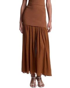 A.L.C. Hayden Silk-Trim Skirt Women's L - Picture 1 of 3