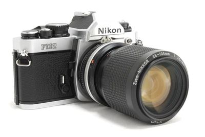 Cámara fotográfica Nikon SN 807xxxx [COMO NUEVA] nueva FM2 plateada Fm2n lente 35-105 mm JAPÓN Foto 1 de 4