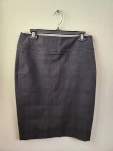 Burberry London Women's Pencil Skirt Classic Nova Check Black Size 8 - Picture 1 of 13