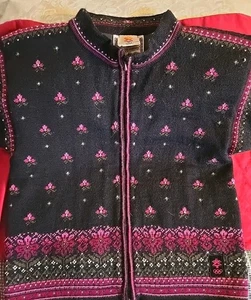 Dale of Norway Zip Lined Wool Sweater Jacket Salt Lake 2002 Olympics Sz: S - Picture 1 of 11