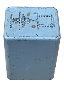 Transformador de potencia vintage Sanborn 66B-149, MIL-T-27A TFIRXOILA Pri 115V - Imagen 1 de 6