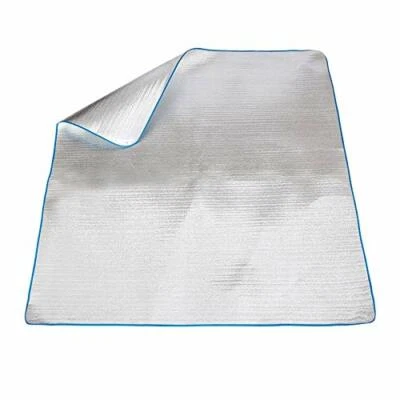 Picnic sleeping mat camping blanket aluminium mat garden outdoor 200 x 200 cm XXL - Image 1 of 4