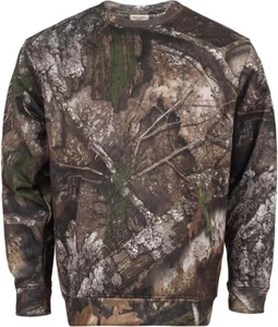 Realtree APX Camouflage Crewneck Pullover Sweatshirt Premium Dura Polyester Flee - Picture 1 of 9