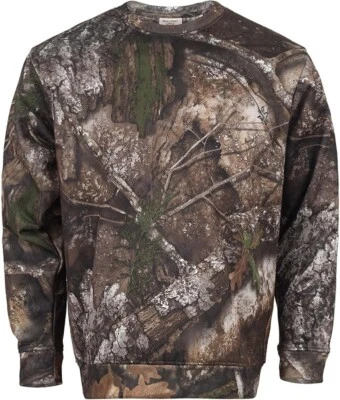 Realtree APX Camouflage Crewneck Pullover Sweatshirt Premium Dura Polyester Flee - Image 1 of 4