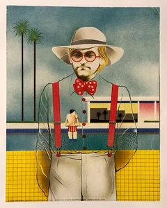 The Artist's Shirt - David Hockney by Gerard Lindley - 1983 Athena Poster - Picture 1 of 3