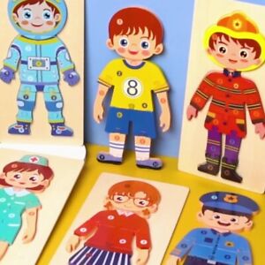 Children s Career Puzzle Brain Training Funny Portable Kids
