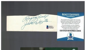 Jake LaMotta Raging Bull Boxing Signed Cut Beckett Certified - Picture 1 of 1