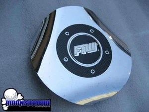 1 USED FTW AR RUOTE 3 TRI SPOKE CHROME WHEEL RIM CENTER CAP 6-1/4" ACROSS - Bild 1 von 5