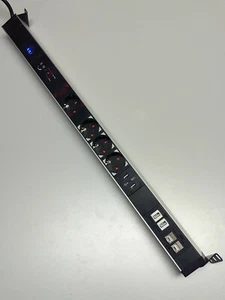 Steckdosenleiste 19 Zoll 1HE 230V, LAN, USB, schaltbar, regulierbar - Photo 1/6